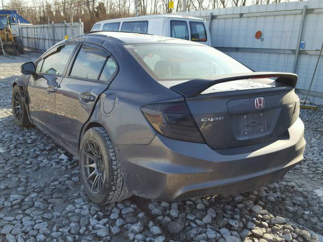 2HGFB6E54CH703856 - 2012 HONDA CIVIC SI GRAY photo 3