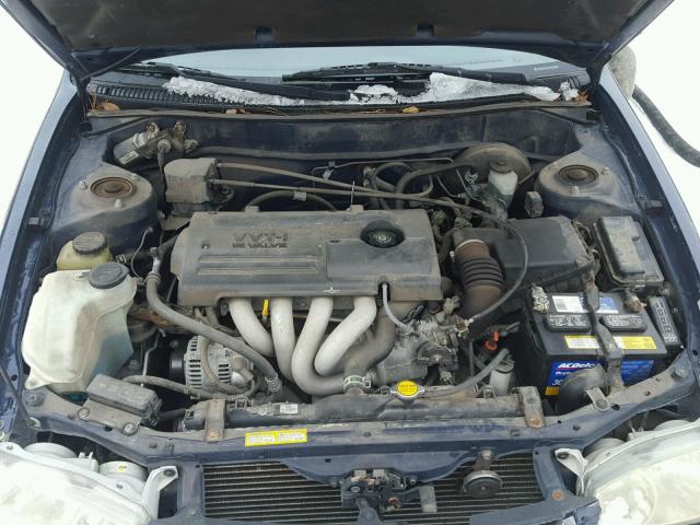 1NXBR12E51Z558168 - 2001 TOYOTA COROLLA CE BLUE photo 7