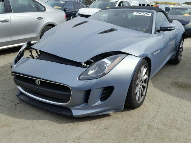 SAJWA6E77E8K06040 - 2014 JAGUAR F-TYPE BLUE photo 2