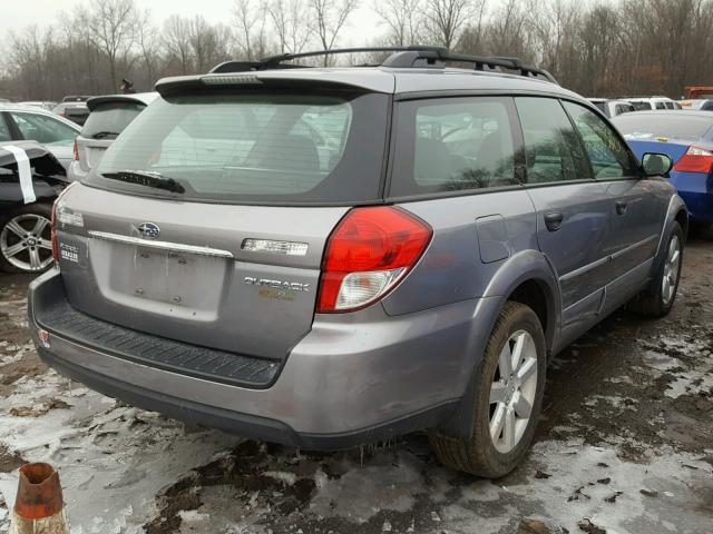 4S4BP61C197342895 - 2009 SUBARU OUTBACK 2. SILVER photo 4