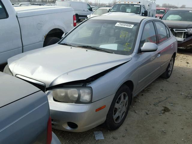 KMHDN45D82U390231 - 2002 HYUNDAI ELANTRA GL SILVER photo 2