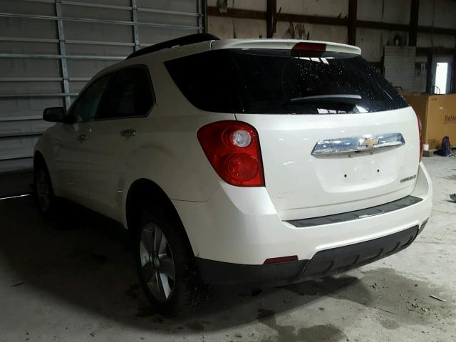 1GNALDEKXDZ128221 - 2013 CHEVROLET EQUINOX LT WHITE photo 3