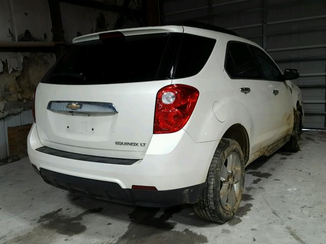 1GNALDEKXDZ128221 - 2013 CHEVROLET EQUINOX LT WHITE photo 4