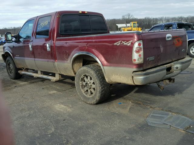 1FTNW21PX4EA15948 - 2004 FORD F250 SUPER MAROON photo 3