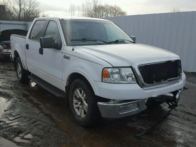 1FTPW14514KC01991 - 2004 FORD F150 SUPER WHITE photo 1