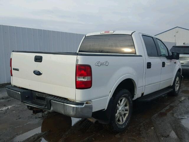 1FTPW14514KC01991 - 2004 FORD F150 SUPER WHITE photo 4