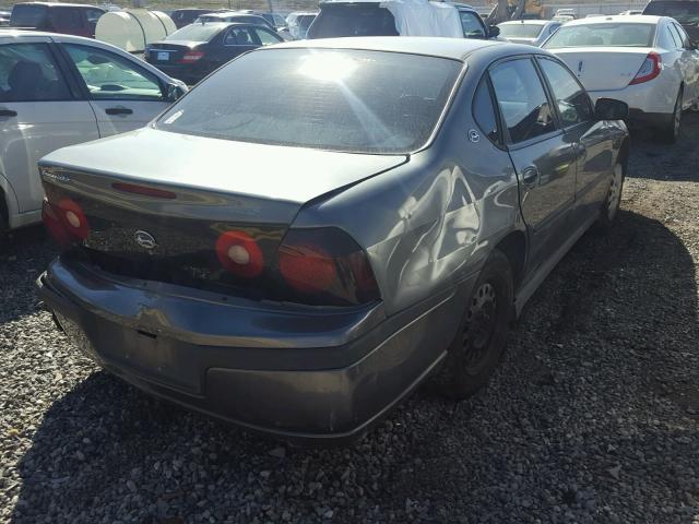 2G1WF52E159248794 - 2005 CHEVROLET IMPALA CHARCOAL photo 4