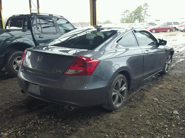 1HGCS2B82CA000782 - 2012 HONDA ACCORD EXL GRAY photo 4