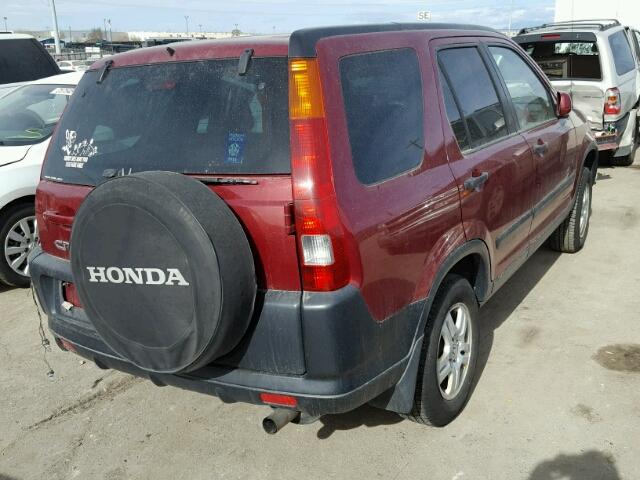 JHLRD78824C023866 - 2004 HONDA CR-V EX RED photo 4