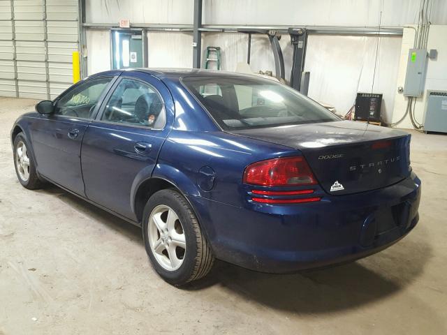 1B3EL46T35N675004 - 2005 DODGE STRATUS SX BLUE photo 3