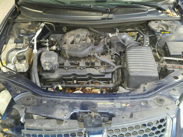 1B3EL46T35N675004 - 2005 DODGE STRATUS SX BLUE photo 7