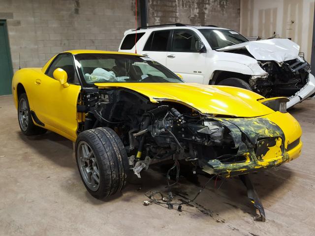 1G1YY12S125128424 - 2002 CHEVROLET CORVETTE Z YELLOW photo 1