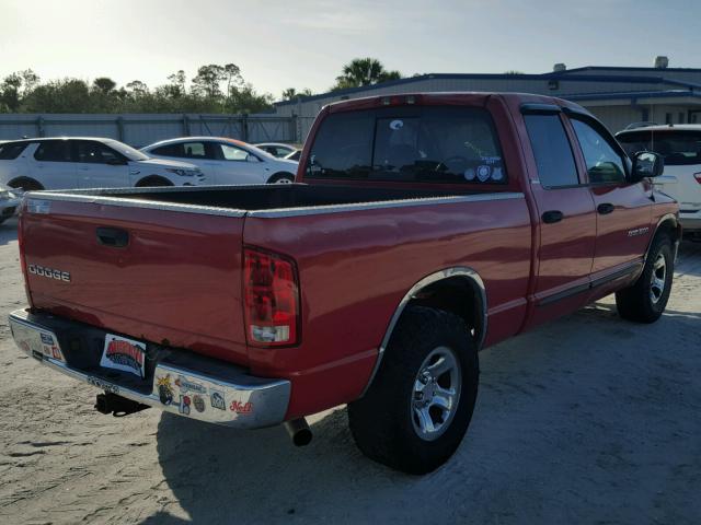 3B3HA18N22G131601 - 2002 DODGE RAM 1500 RED photo 4