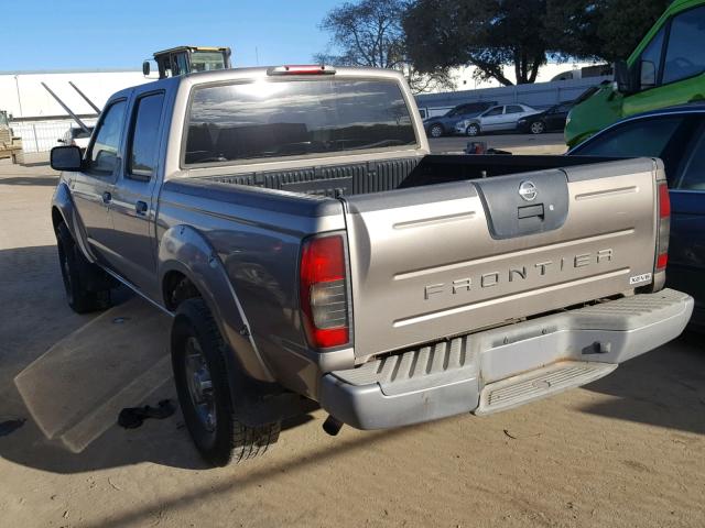 1N6ED27T84C447196 - 2004 NISSAN FRONTIER C BROWN photo 3