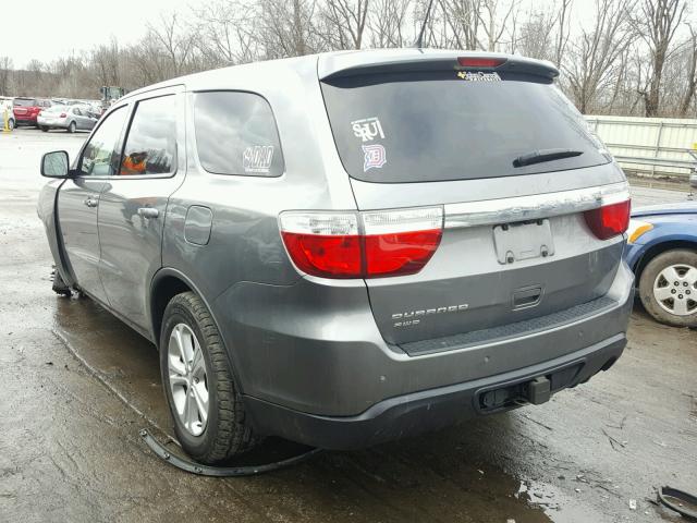 1C4RDJAG8DC527642 - 2013 DODGE DURANGO SX GRAY photo 3