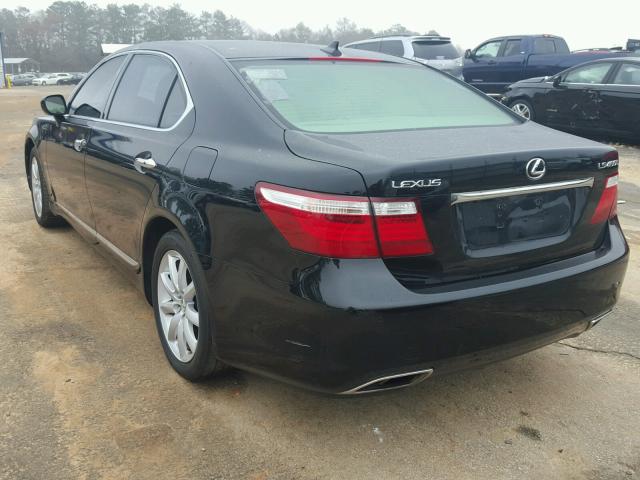 JTHGL46F175017894 - 2007 LEXUS LS 460L BLACK photo 3