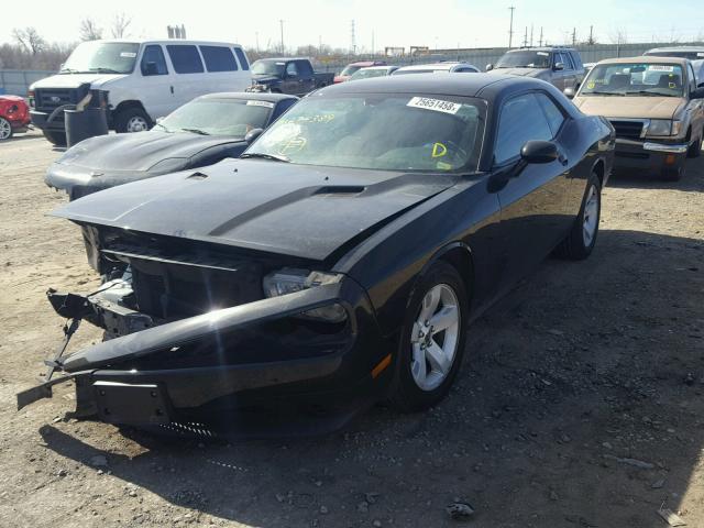 2C3CDYAG3EH274389 - 2014 DODGE CHALLENGER BLACK photo 2