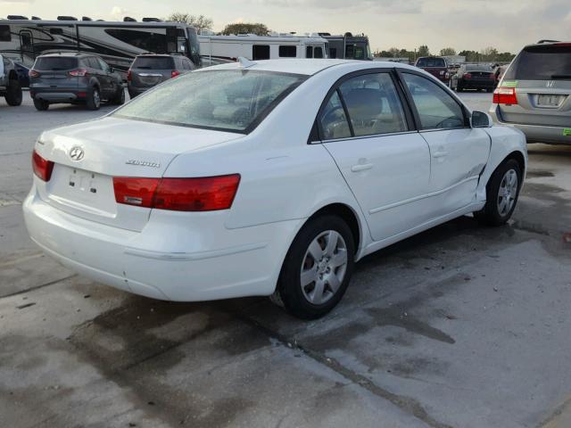 5NPET4AC7AH629062 - 2010 HYUNDAI SONATA GLS WHITE photo 4