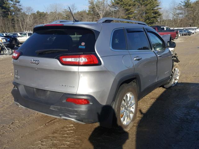 1C4PJMDS6FW673461 - 2015 JEEP CHEROKEE L SILVER photo 4