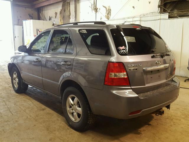 KNDJD735185808378 - 2008 KIA SORENTO EX GRAY photo 3