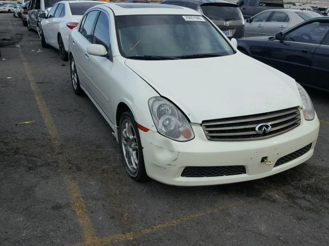 JNKCV51E65M224992 - 2005 INFINITI G35 WHITE photo 1