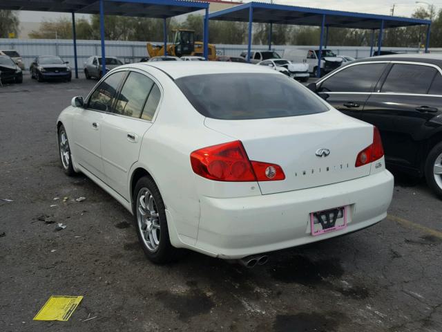 JNKCV51E65M224992 - 2005 INFINITI G35 WHITE photo 3