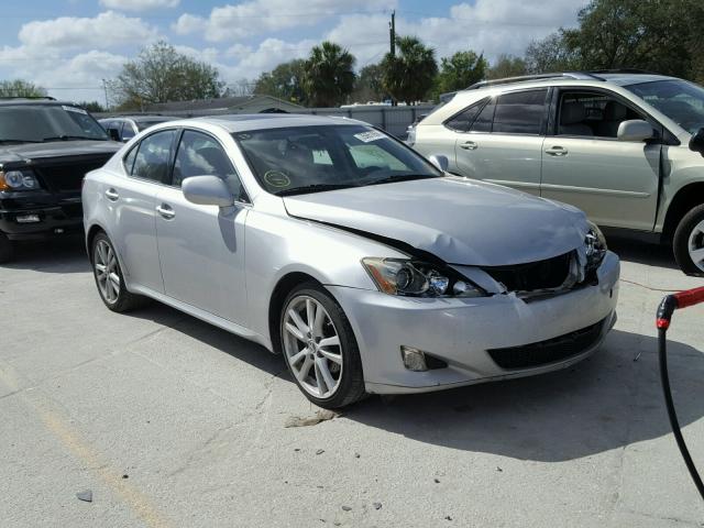 JTHBK262075032952 - 2007 LEXUS IS 250 SILVER photo 1