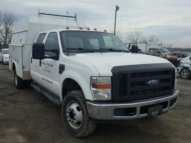 1FDWW37RX8EB52361 - 2008 FORD F350 SUPER WHITE photo 1