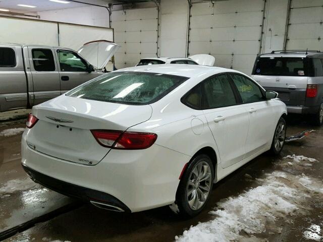 1C3CCCDG9FN540198 - 2015 CHRYSLER 200 S WHITE photo 4