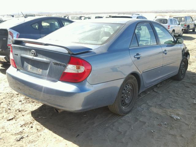 4T1BE32K64U832897 - 2004 TOYOTA CAMRY LE BLUE photo 4