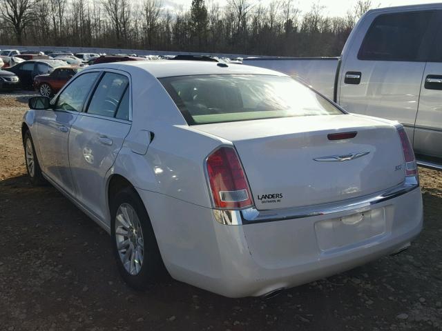 2C3CCAAG4EH186221 - 2014 CHRYSLER 300 WHITE photo 3