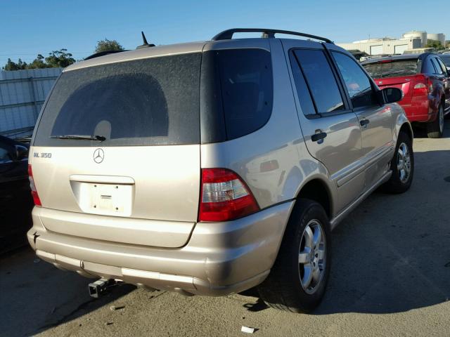 4JGAB57E13A412144 - 2003 MERCEDES-BENZ ML 350 GOLD photo 4