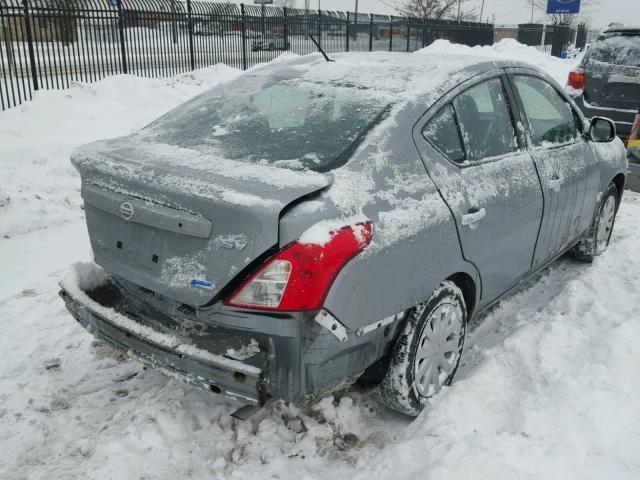 3N1CN7AP8CL811851 - 2012 NISSAN VERSA S GRAY photo 4