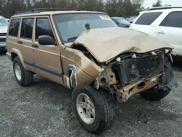 1J4FT48S8YL124634 - 2000 JEEP CHEROKEE S GOLD photo 1