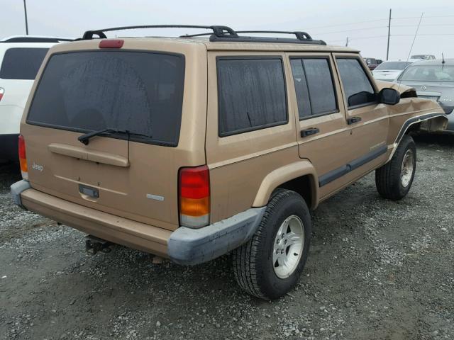 1J4FT48S8YL124634 - 2000 JEEP CHEROKEE S GOLD photo 4