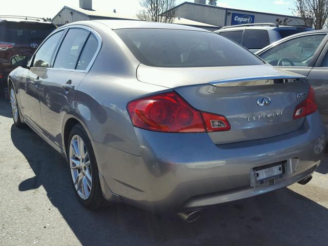 JNKBV61E57M712237 - 2007 INFINITI G35 GRAY photo 3