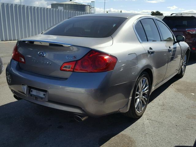 JNKBV61E57M712237 - 2007 INFINITI G35 GRAY photo 4