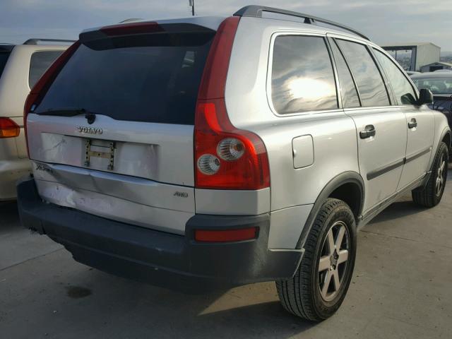 YV1CZ592X51156658 - 2005 VOLVO XC90 SILVER photo 4