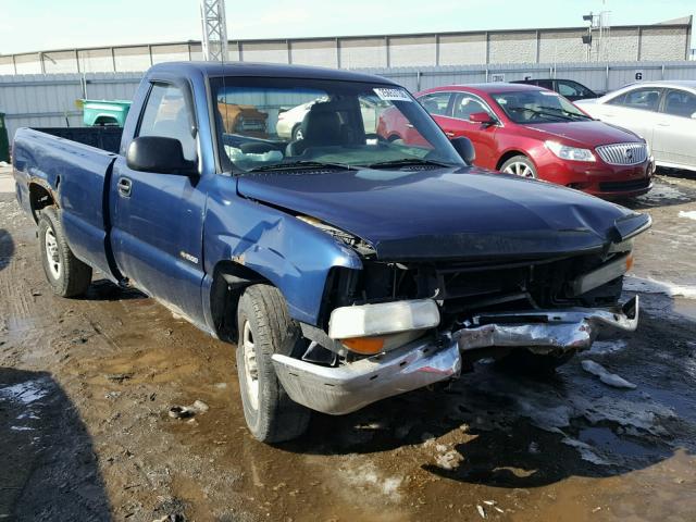 1GCEC14W32Z252874 - 2002 CHEVROLET SILVERADO BLUE photo 1