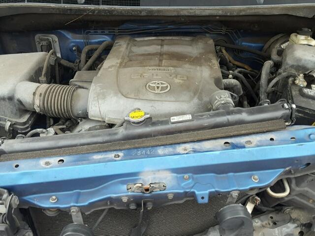 5TFRV54167X025303 - 2007 TOYOTA TUNDRA DOU BLUE photo 7