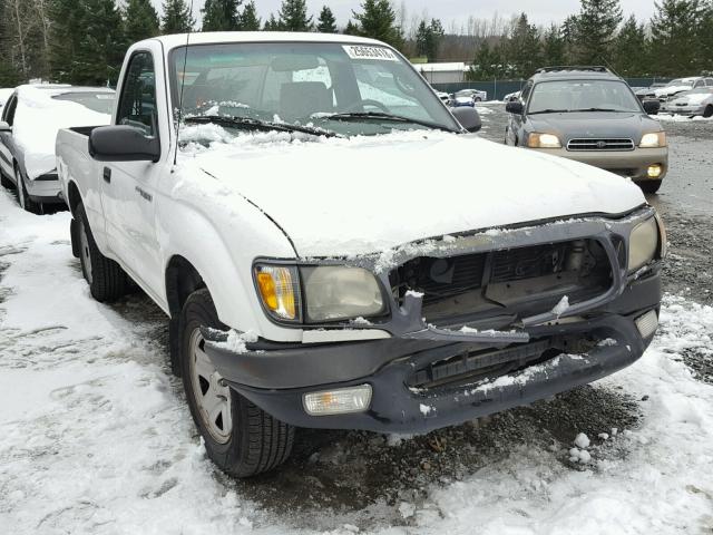 5TENL42N92Z021333 - 2002 TOYOTA TACOMA WHITE photo 1