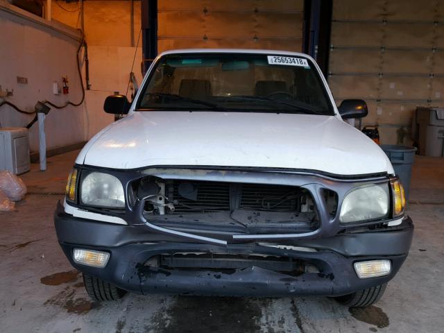 5TENL42N92Z021333 - 2002 TOYOTA TACOMA WHITE photo 9