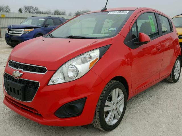 KL8CD6S98DC510450 - 2013 CHEVROLET SPARK 1LT RED photo 2