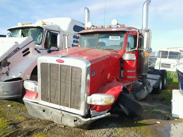 1XPWD49X38D768807 - 2008 PETERBILT 388 RED photo 2