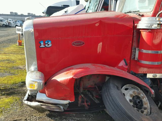 1XPWD49X38D768807 - 2008 PETERBILT 388 RED photo 7