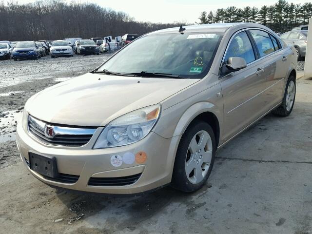 1G8ZS57N68F281336 - 2008 SATURN AURA XE GOLD photo 2