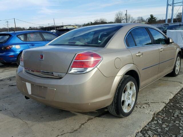 1G8ZS57N68F281336 - 2008 SATURN AURA XE GOLD photo 4