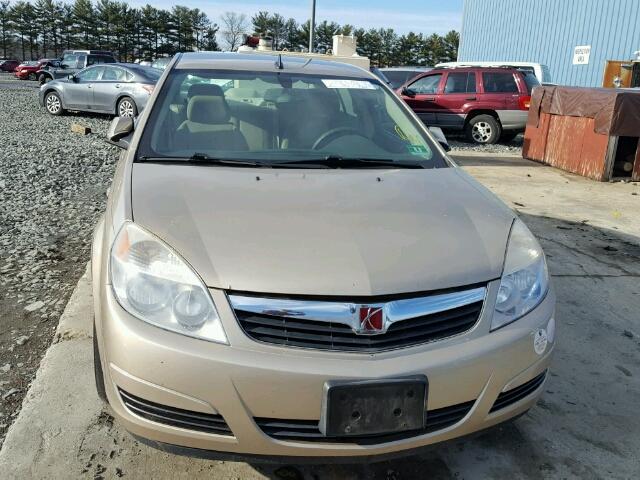 1G8ZS57N68F281336 - 2008 SATURN AURA XE GOLD photo 9