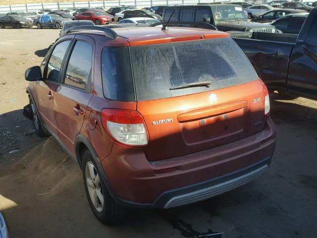 JS2YB413975111968 - 2007 SUZUKI SX4 ORANGE photo 3