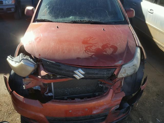 JS2YB413975111968 - 2007 SUZUKI SX4 ORANGE photo 7